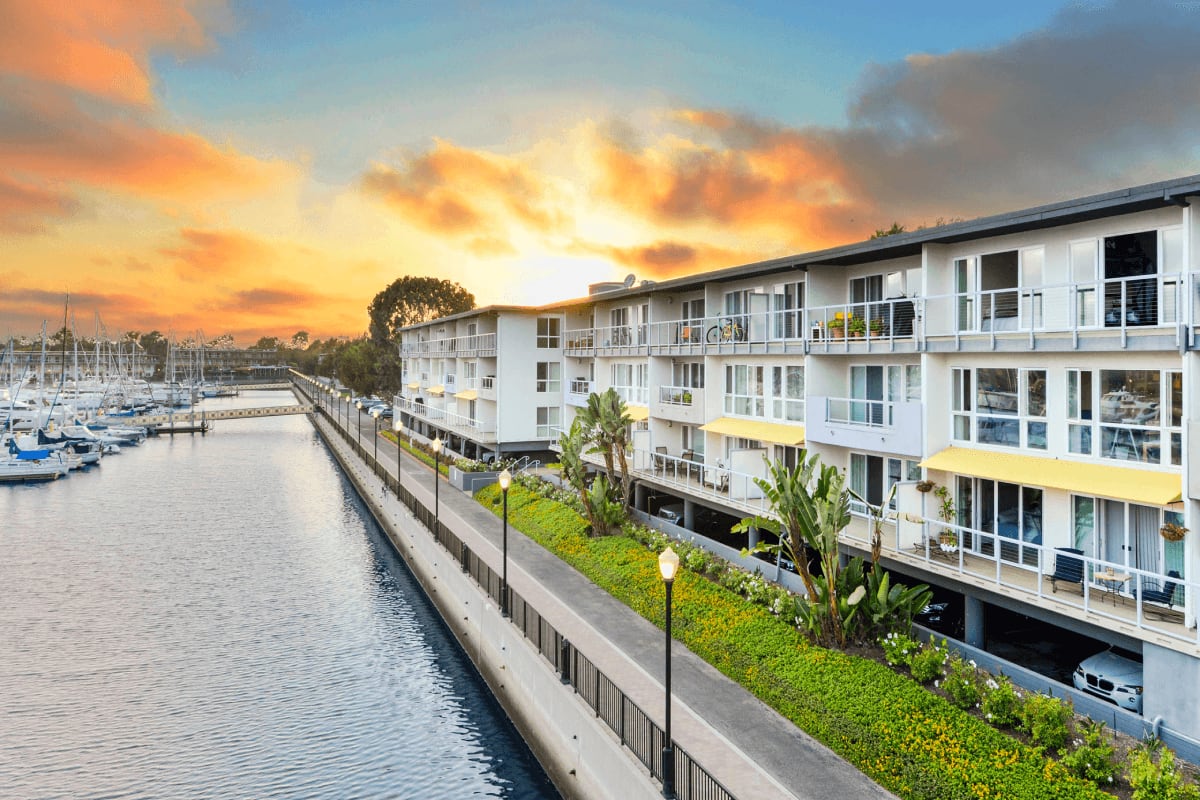 Photo of exterior of The Tides at Marina Harbor, Marina Del Rey, CA
